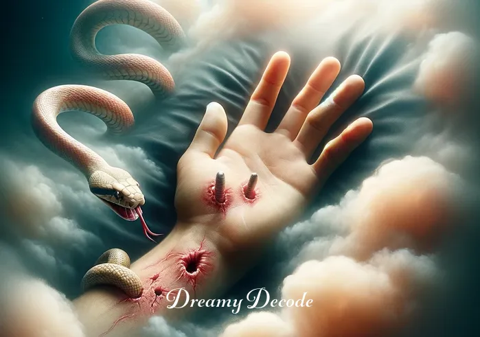 snake bite in dream meaning _ The person