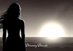 dream of ex boyfriend meaning _ The final image depicts the woman alone, standing on a hilltop at dawn, watching the sunrise. Her expression is one of contentment and hope. The rising sun signifies new beginnings and personal growth following the end of a relationship, closing the chapter on her dreams of her ex-boyfriend.