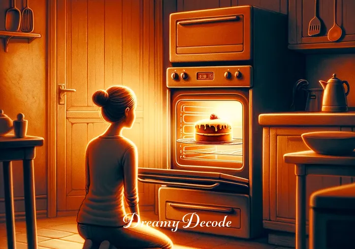 dream about cake meaning _ An oven