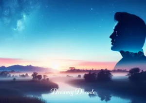 if i can dream elvis presley meaning _ A serene image showing a peaceful landscape under a starry sky, representing the dream of a better world as envisioned in the song "If I Can Dream", with a silhouette of Elvis Presley gazing towards the horizon.