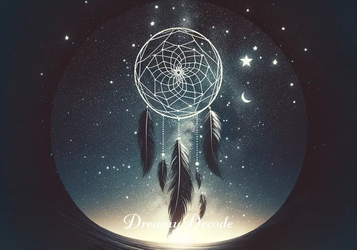 if i can dream lyrics meaning _ A night sky filled with stars, with a faint outline of a dreamcatcher gently swaying in the breeze. The image symbolizes the pursuit of dreams and the belief in their attainability, echoing the song's theme of holding onto hope and the power of dreams to inspire and transform.