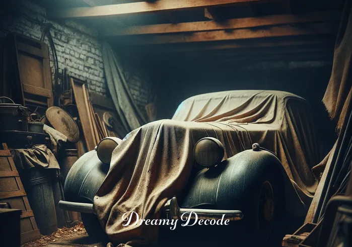 dream meaning car _ A dream where someone finds an old, dusty car in a forgotten garage, symbolizing the discovery of hidden aspects of oneself.