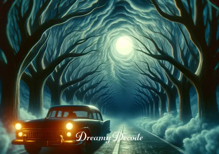 dream of car crash meaning _ A dreamlike vision of the same street, now with the car