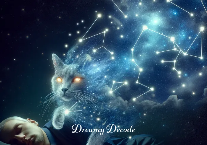 seeing cats in dream meaning _ The final scene in the dream sequence displays the grey cat transforming into a constellation in the night sky, symbolizing the end of the dream. This mystical transformation represents the mysterious and enigmatic qualities of cats in dreams.