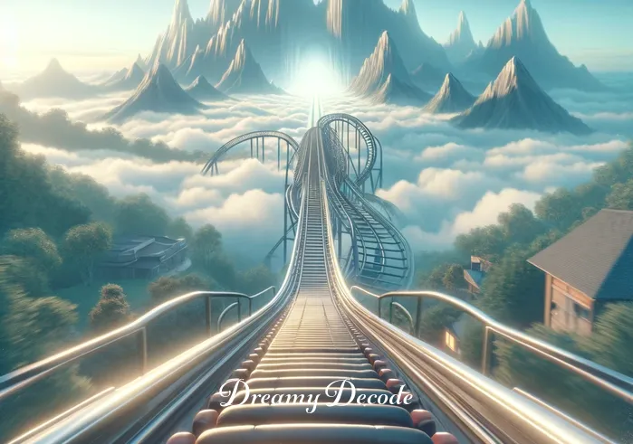 dream meaning roller coaster _ A detailed image inside the dream, depicting the dreamer