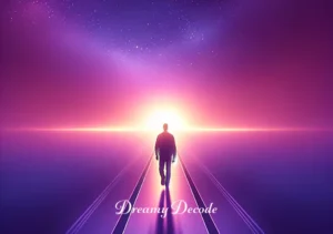 color purple dream meaning _ The final image shows the dreamer walking towards a horizon lit by a soft purple sunrise. This symbolizes the culmination of their journey, armed with newfound knowledge and understanding about the significance of the color purple in their dreams.