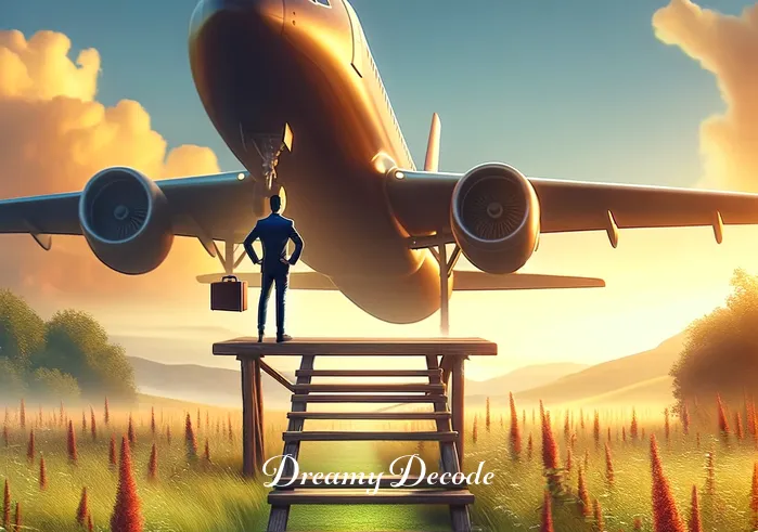 dream plane crash meaning _ The final scene of the dream reveals the person from the meadow confidently boarding the now stationary airplane, signifying acceptance, resilience, and readiness to embark on new endeavors or confront challenges head-on.