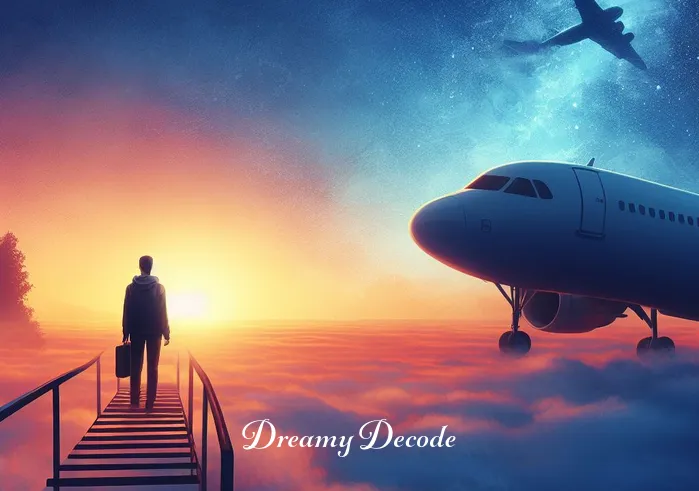plane crash in dream meaning _ Finally, the dream transforms into a serene image where the dreamer stands beside the landed airplane, gazing at a beautiful sunrise. This represents new beginnings and hope after overcoming life's challenges.