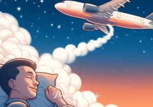seeing a plane crash dream meaning _ The dream concludes with the dreamer smiling, relieved and hopeful, as the airplane continues its flight towards the horizon, symbolizing a successful resolution and positive outlook in the dreamer's life.