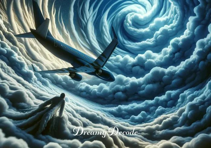surviving plane crash dream meaning _ In the dream, the plane encounters turbulence, shown through a slightly tilted angle of the aircraft and dark, swirling clouds outside. The passenger’s expression turns to one of mild concern, reflecting the uncertainties and challenges that life presents.